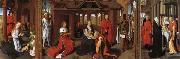 Hans Memling The Nativity,The Adoration of the Magi,The Presentation in the Temple USA oil painting artist